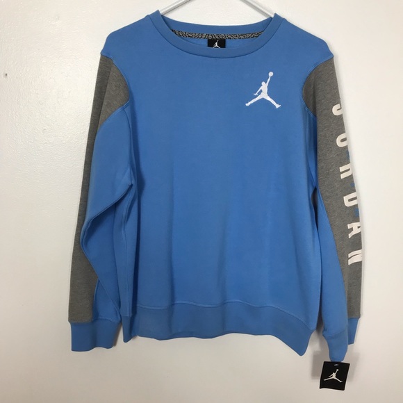 baby blue jordan sweatshirt